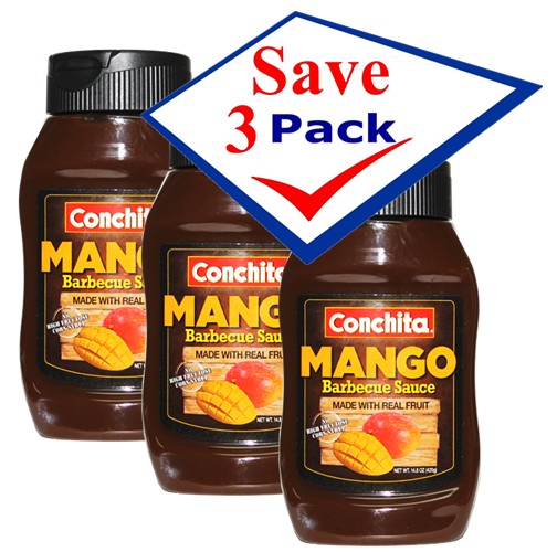 Conchita Mango Barbecue Sauce 14.8 oz Pack of 3